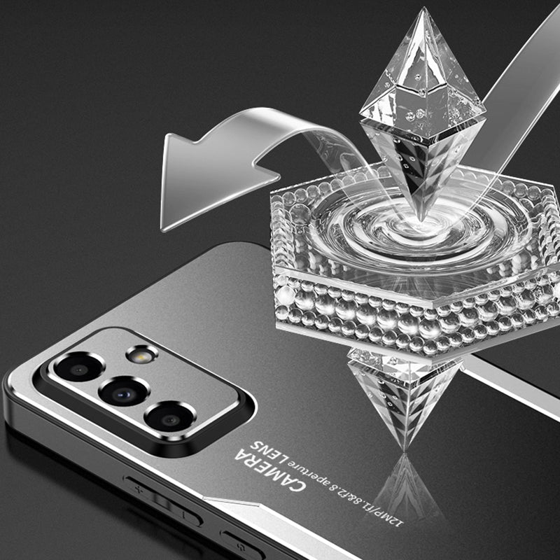 For Samsung Galaxy A14 5G / 4G Case Aluminum Alloy+TPU+PC Anti-Scratch Shockproof Phone Cover For Samsung Galaxy A14 5G / 4G Case Aluminum Alloy+TPU+PC Anti-Scratch Shockproof Phone Cover